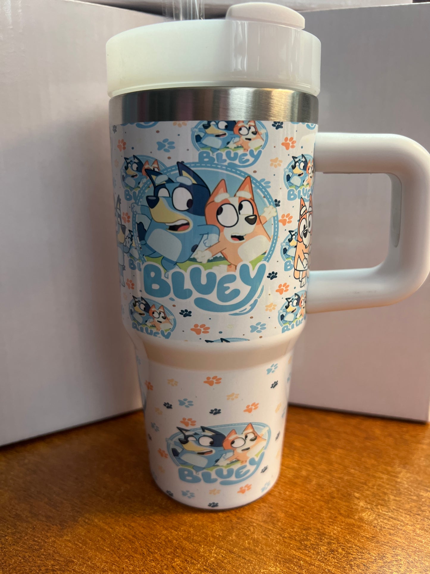14 oz Stainless steel tumbler w/handle