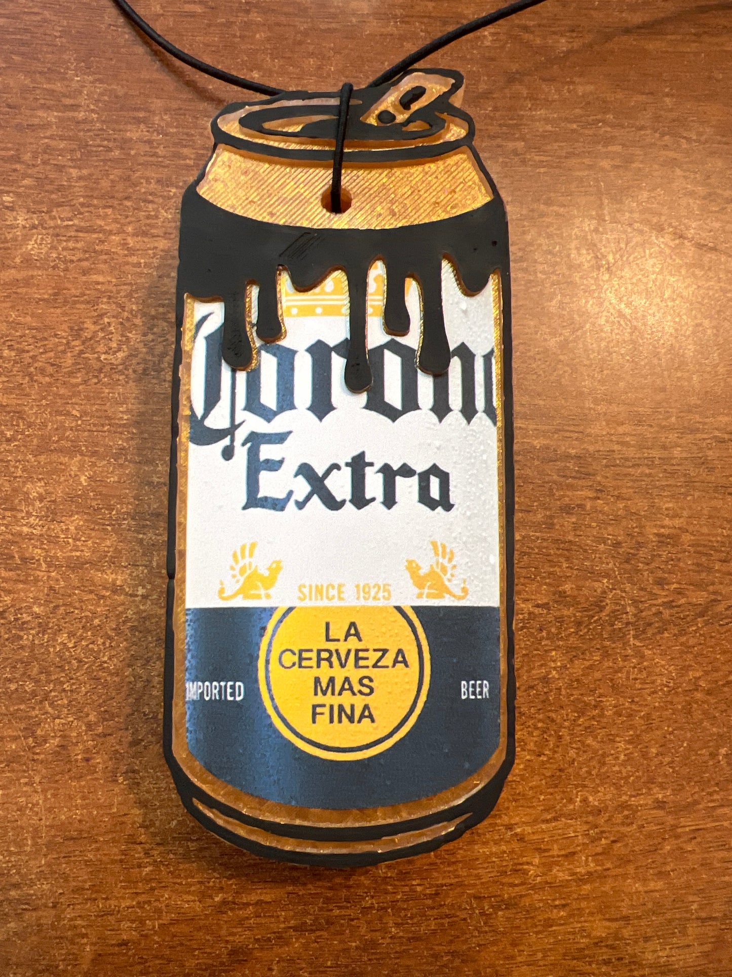 Freshie - Black Leather - Beer can