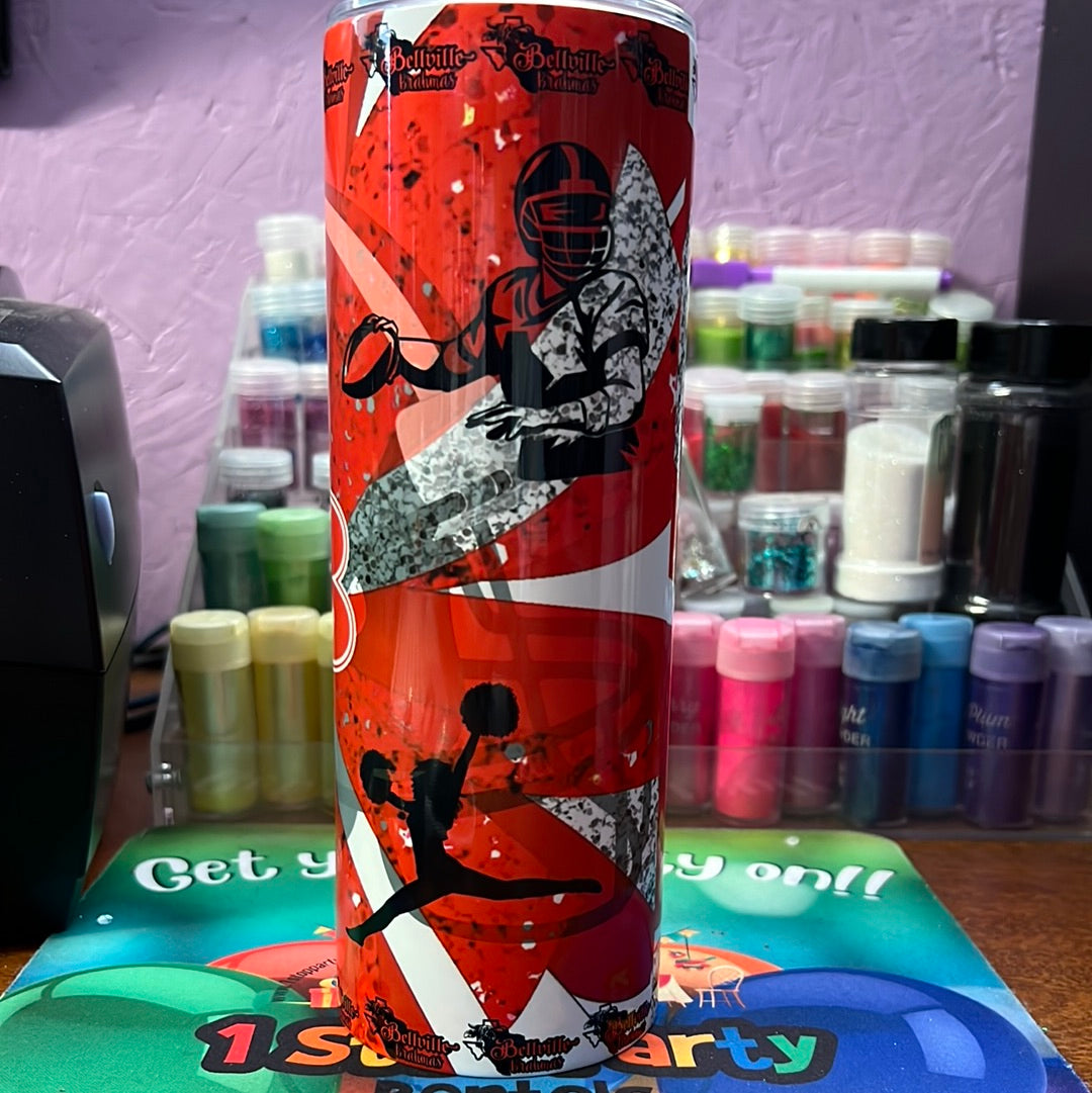 20 oz tumbler - Bellville Brahmas