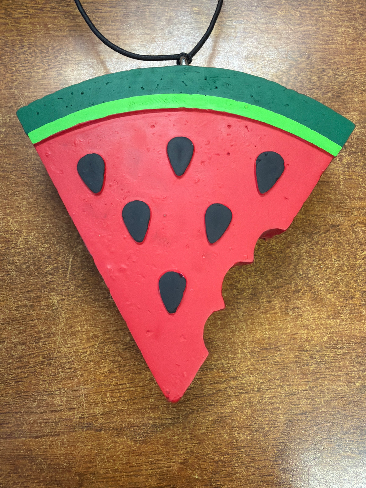 Freshie - Black leather - Watermelon