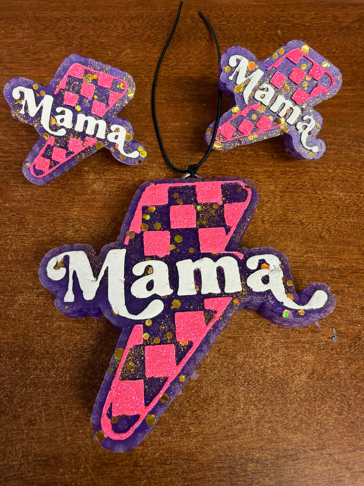 Freshie set - Butt Naked - Mama checkered + 2 vent clips