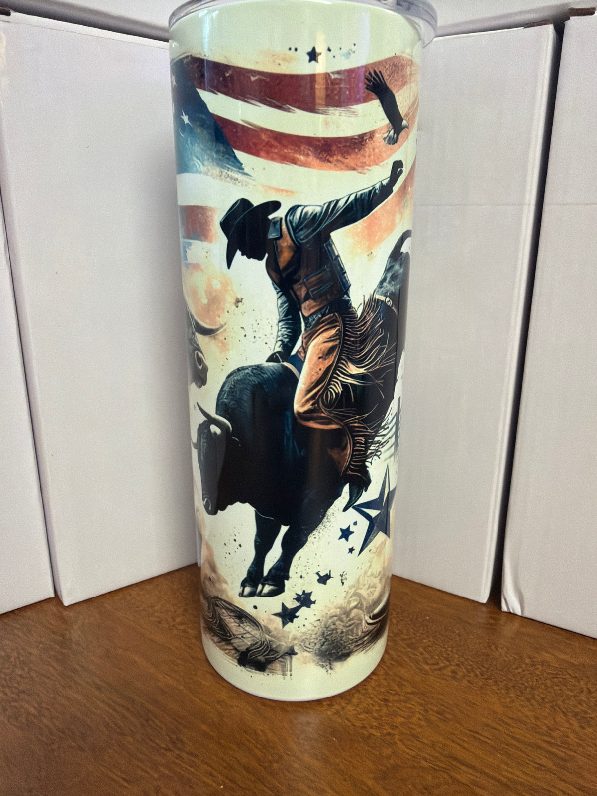20 oz tumbler - Bullrider
