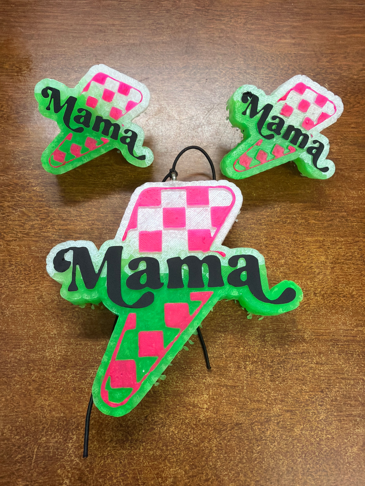 Freshie set - Leather - Mama checkered + 2 vent clips