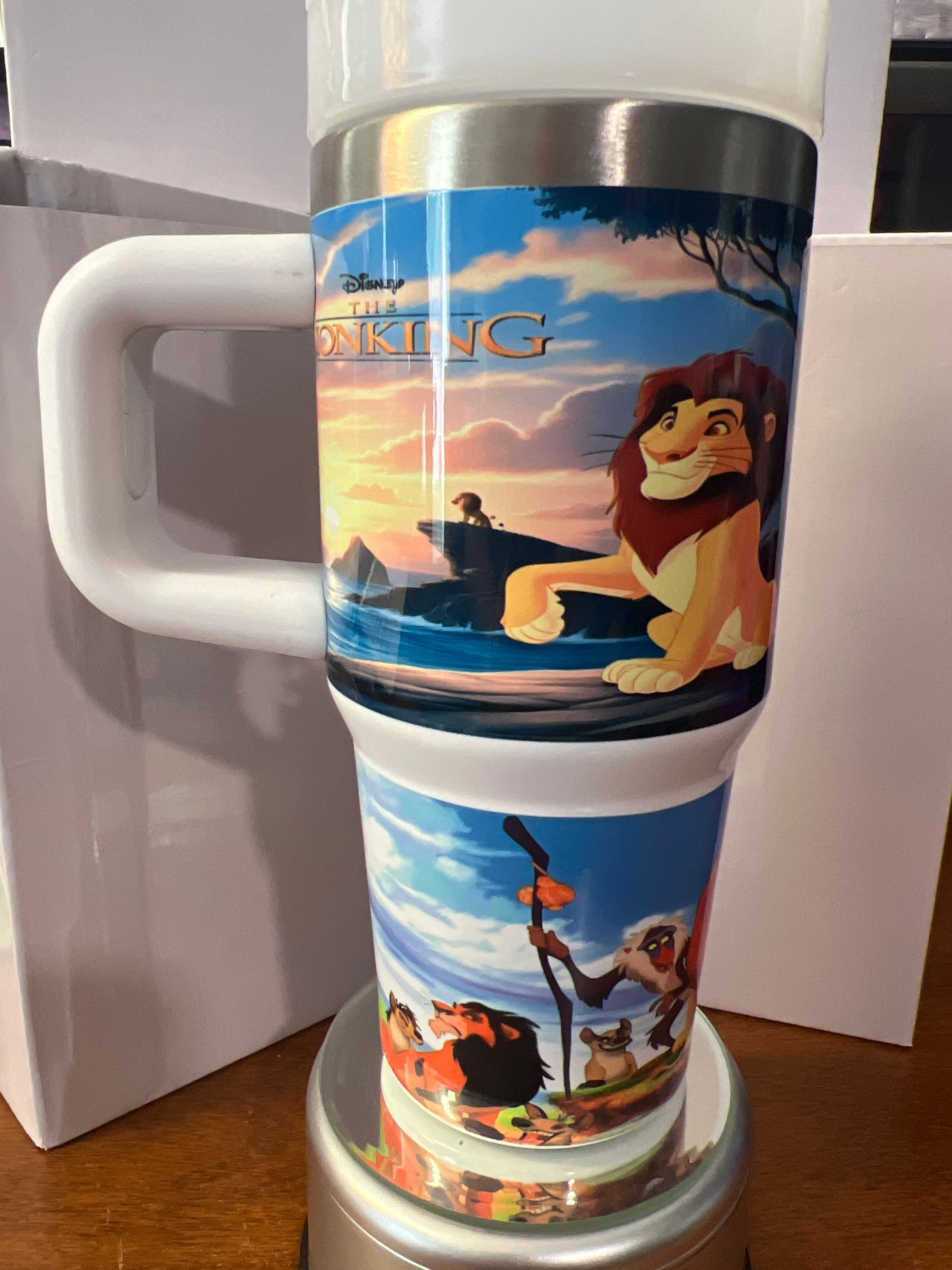 14 oz Stainless steel tumbler w/handle