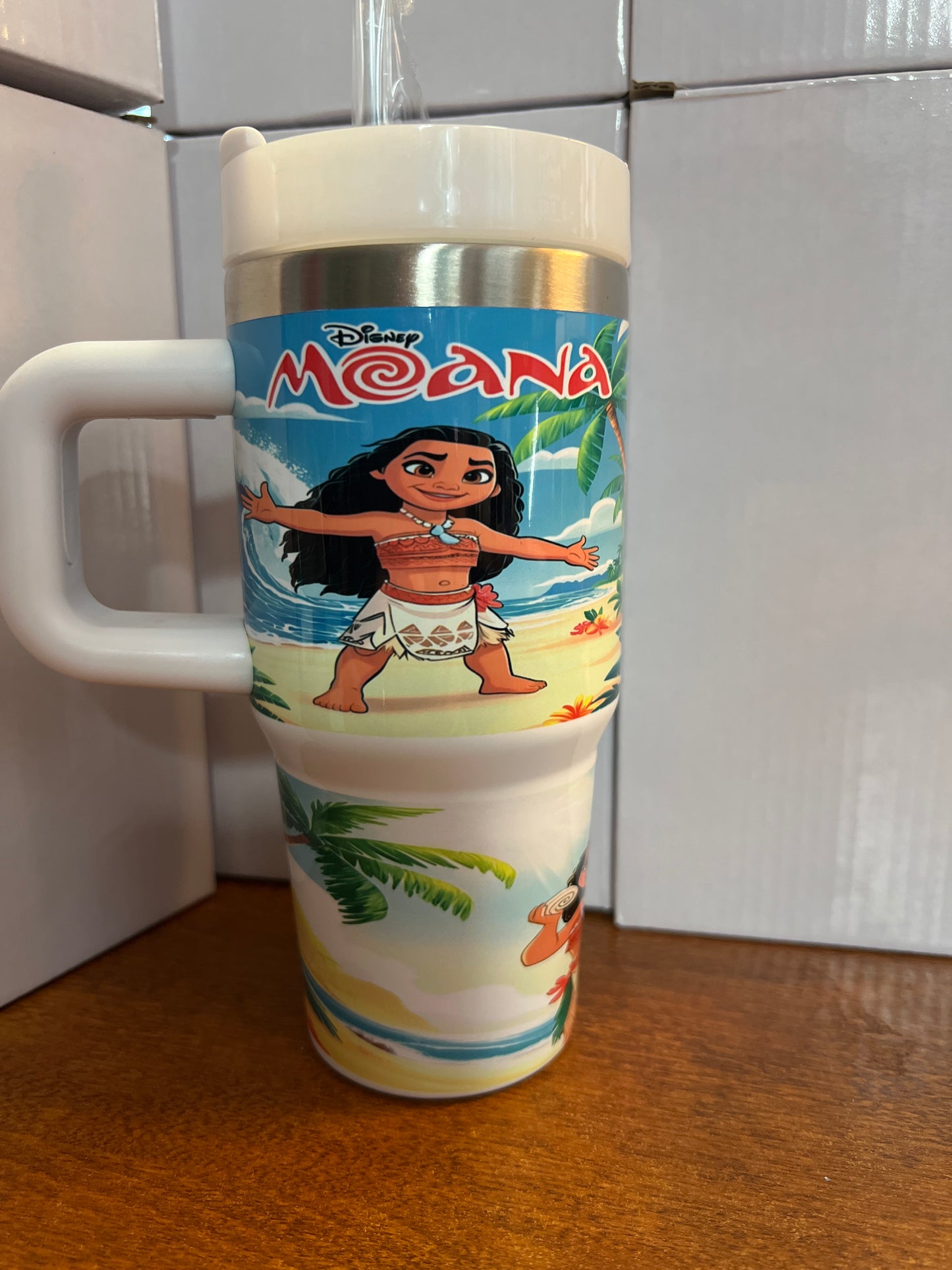 14 oz Stainless steel tumbler w/handle