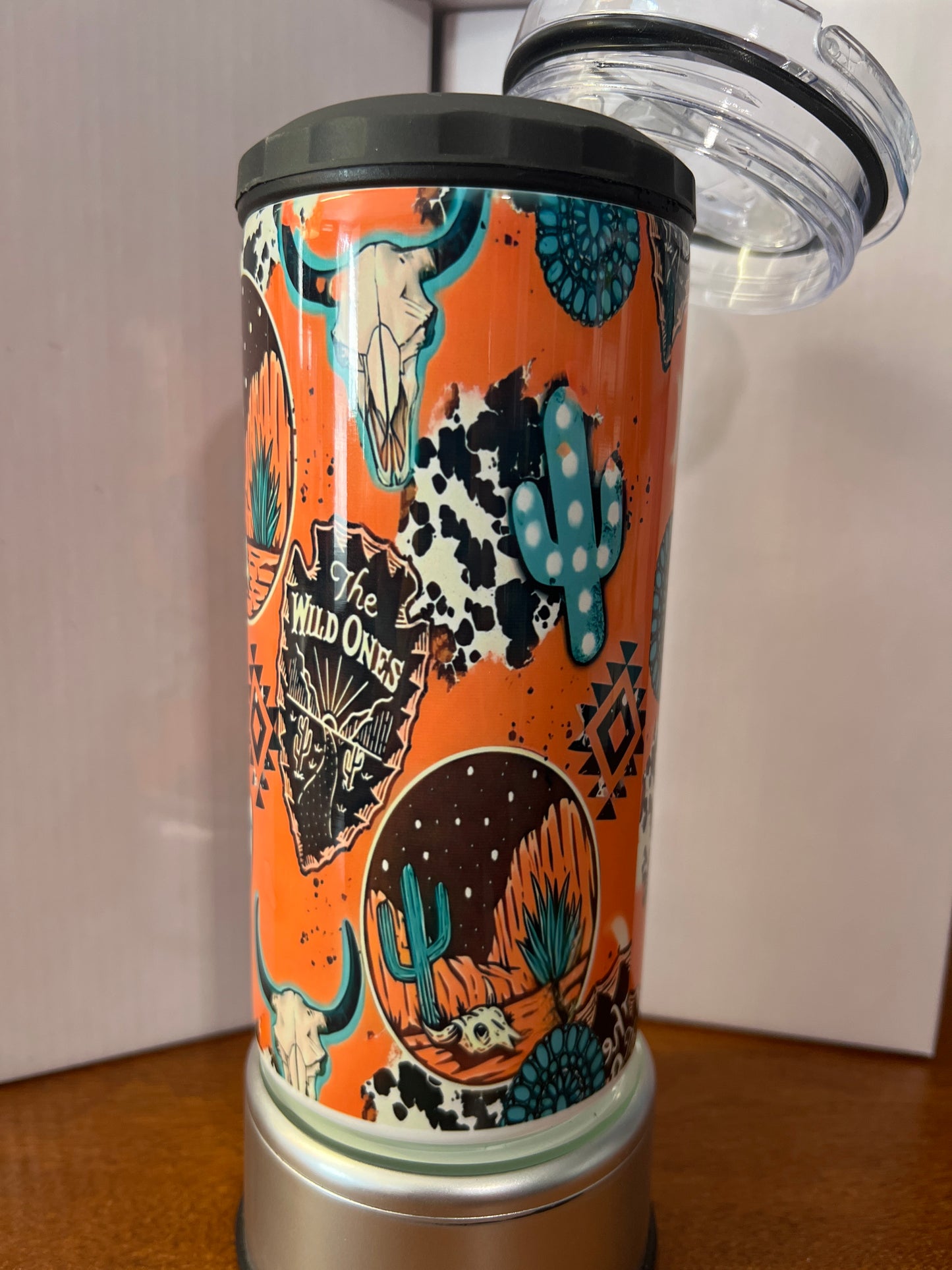 16 oz 4-in-1 skinny can/reg can/bottle cooler & cup