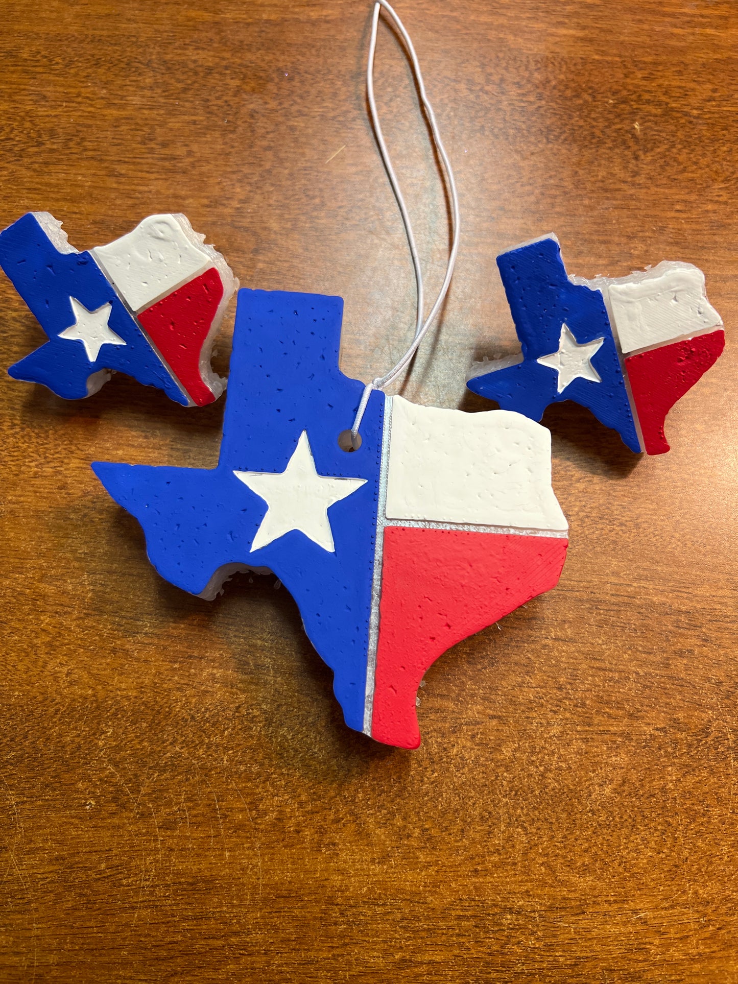 Freshie set - Cowboy - Texas flag freshie + 2 vent clips