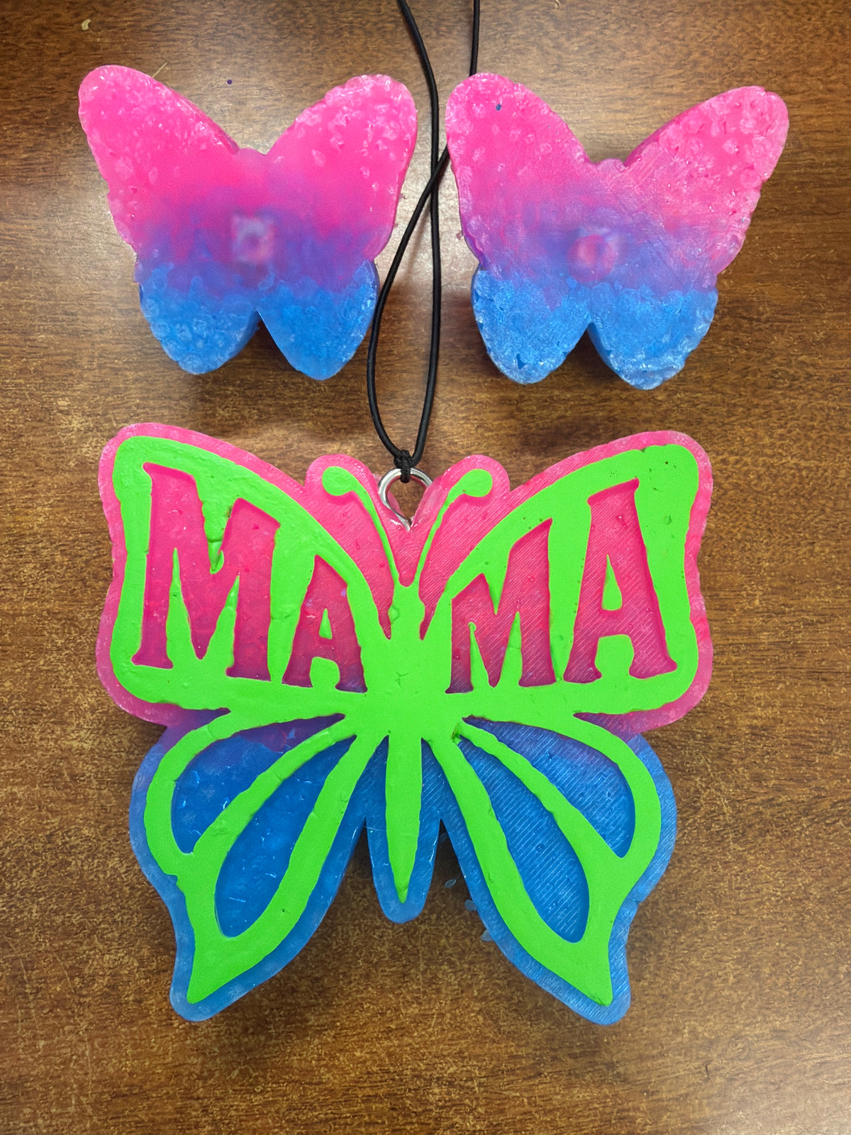 Freshie set - Leather - Mama butterfly + 2 vent clips