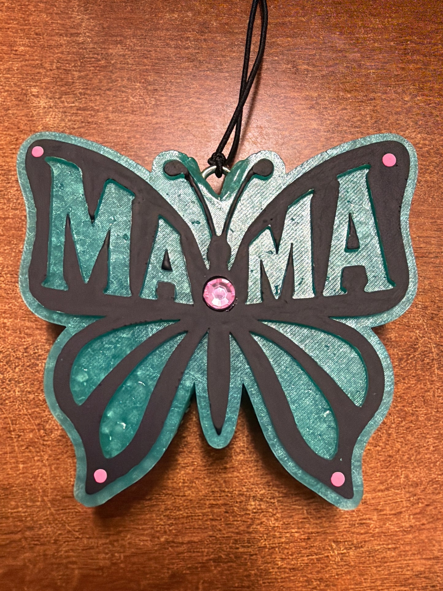 Freshie - Black Leather - Butterfly Mama