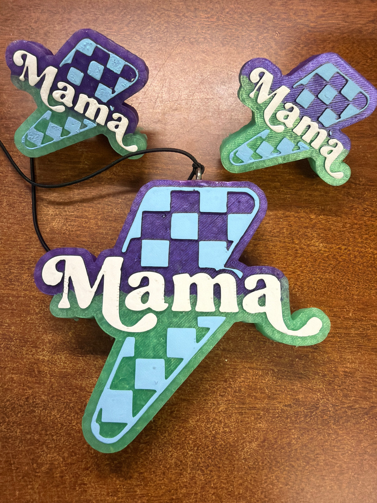 Freshie set - Hawaiian blast - Mama checkered + 2 vent clips