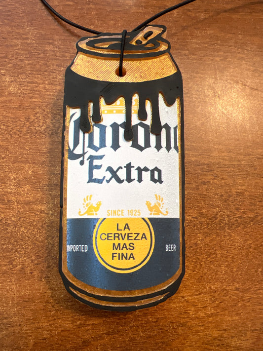 Freshie - Black Leather - Beer can