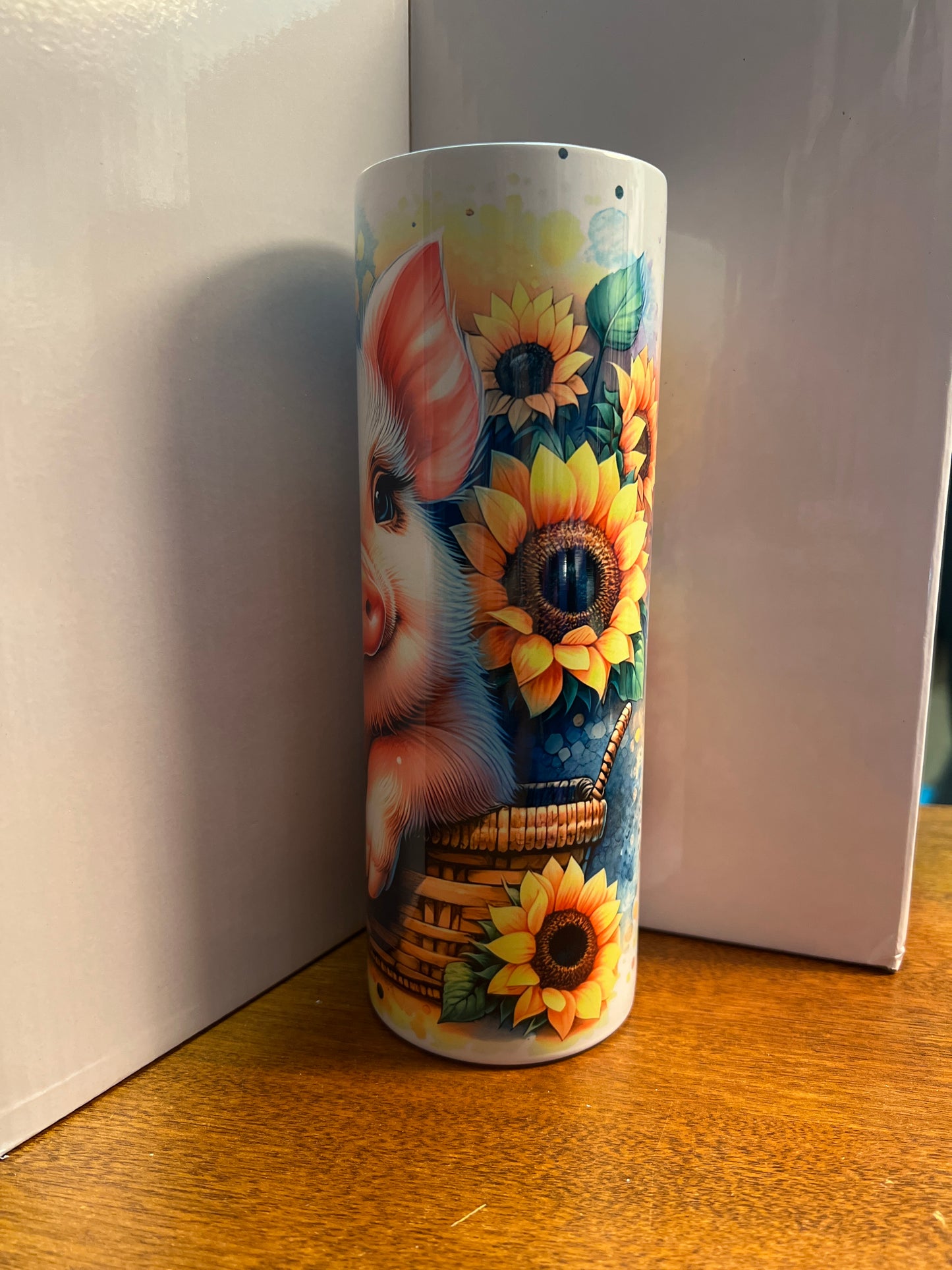 20 oz tumbler - Sunflower piggy