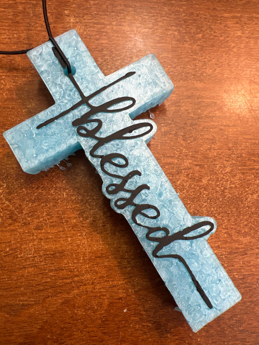 Freshie - Black Ice - Cross blessed