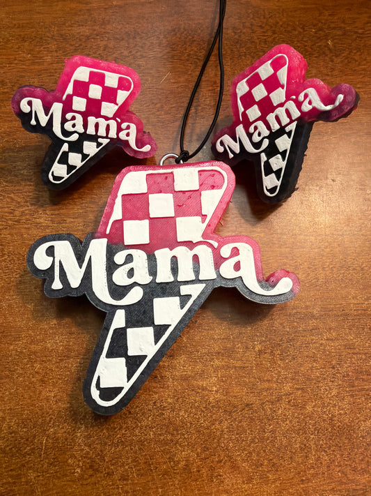 Freshie set - Baja Cactus blossom - Mama checkered + 2 vent clips