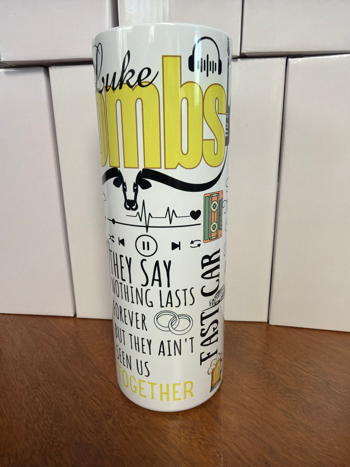 20 oz tumbler - Luke Combs
