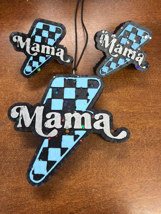 Freshie set - Strawberry Leather - Mama checkered + 2 vent clips
