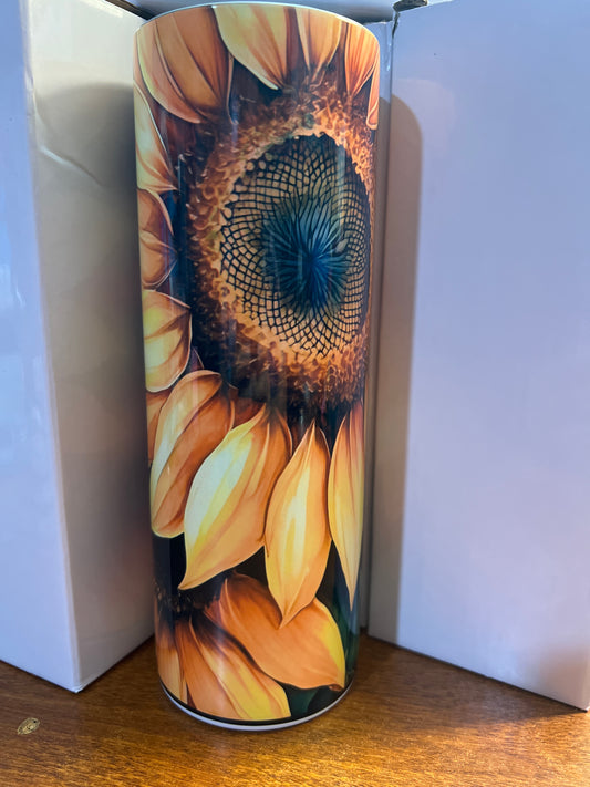 20 oz tumbler - Sunflowers