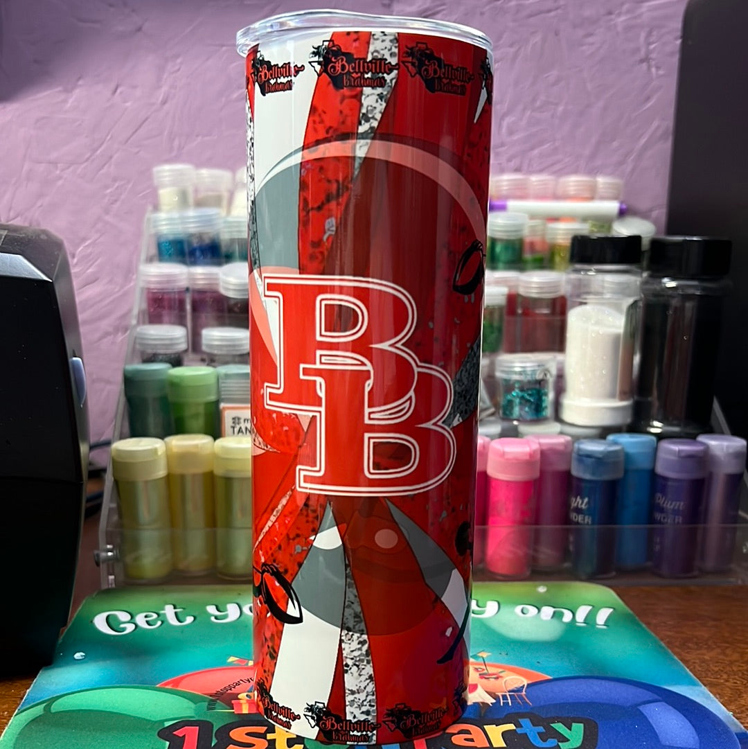 20 oz tumbler - Bellville Brahmas