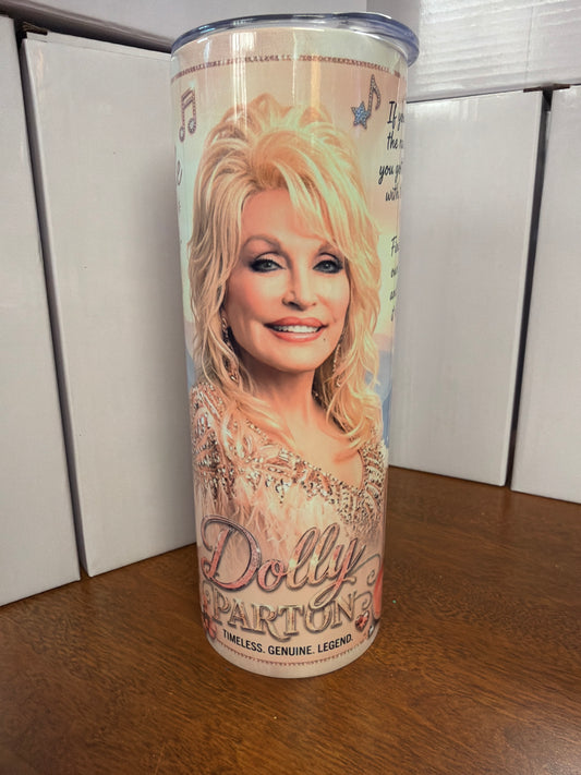 20 oz tumbler - Dolly Legend