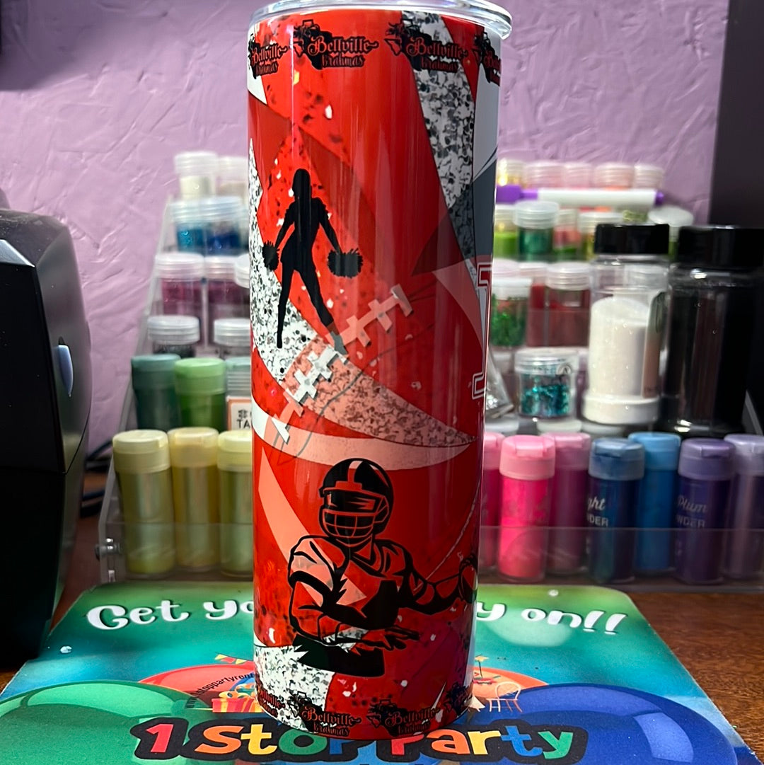 20 oz tumbler - Bellville Brahmas