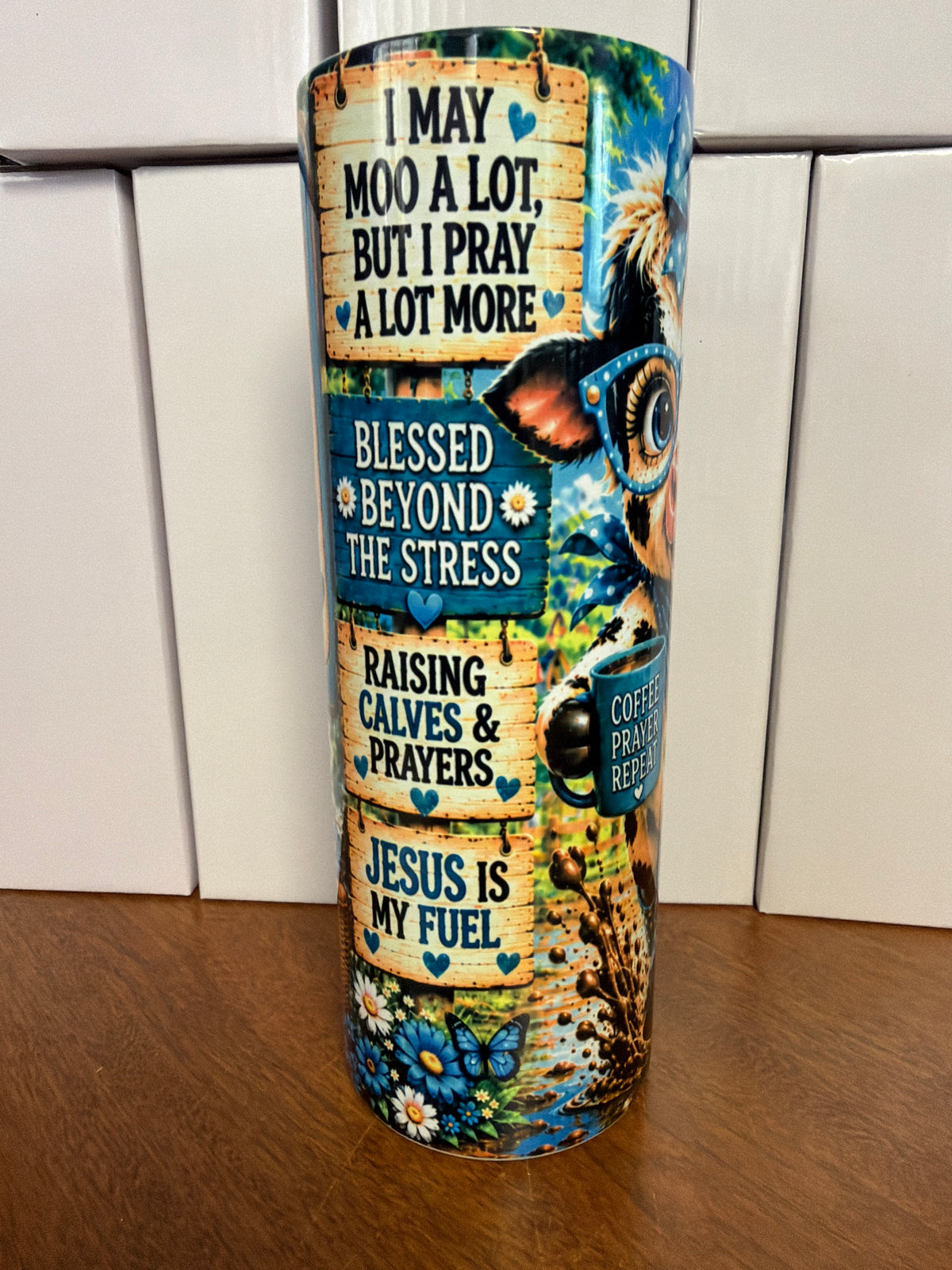20 oz tumbler - Faith, coffee & grace