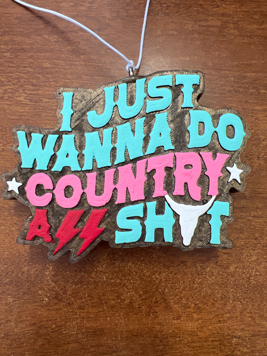 Freshie - Black leather - I just wanna do country a$$ sh)t