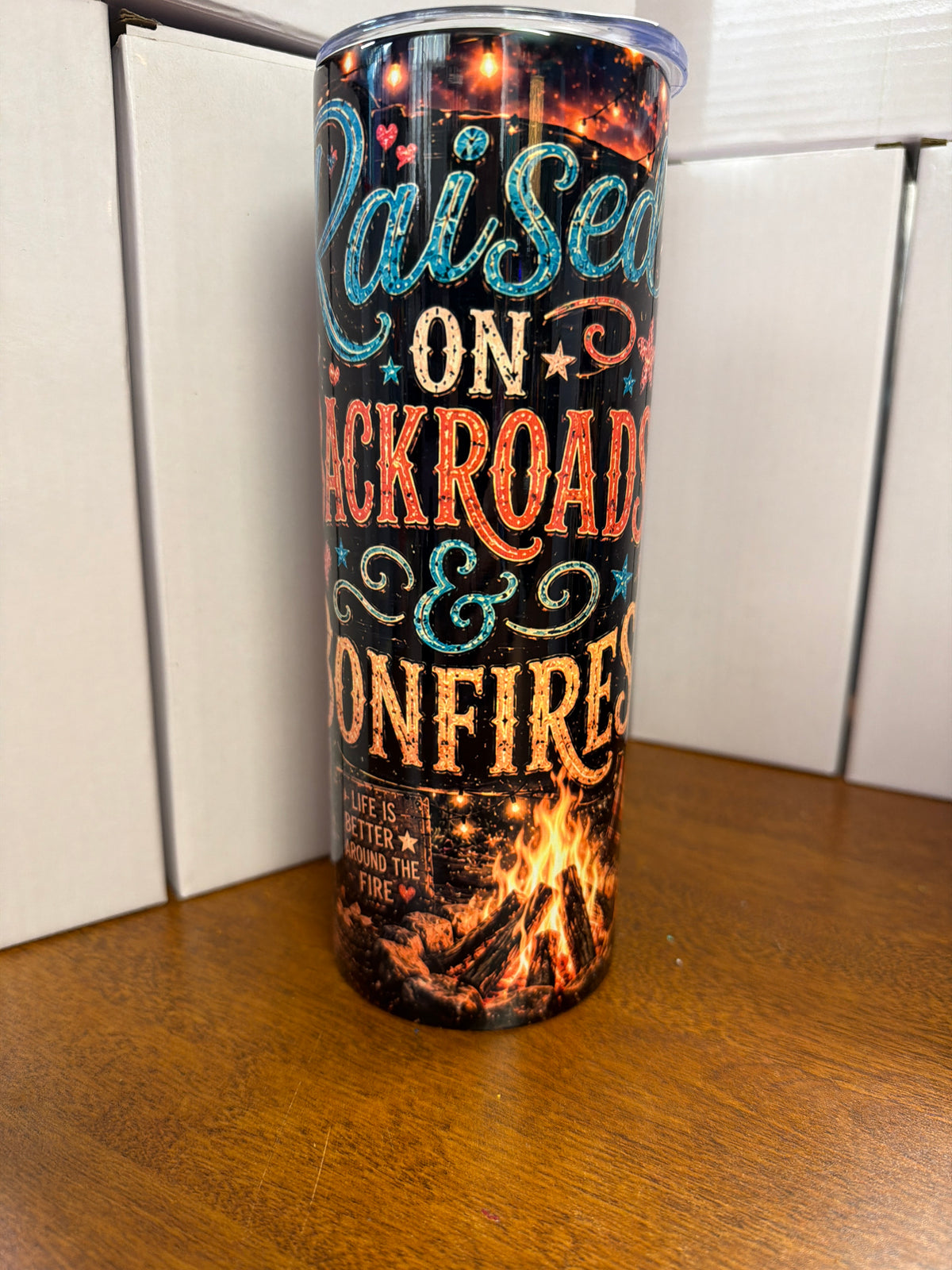 20 oz tumbler - Raised on backroads