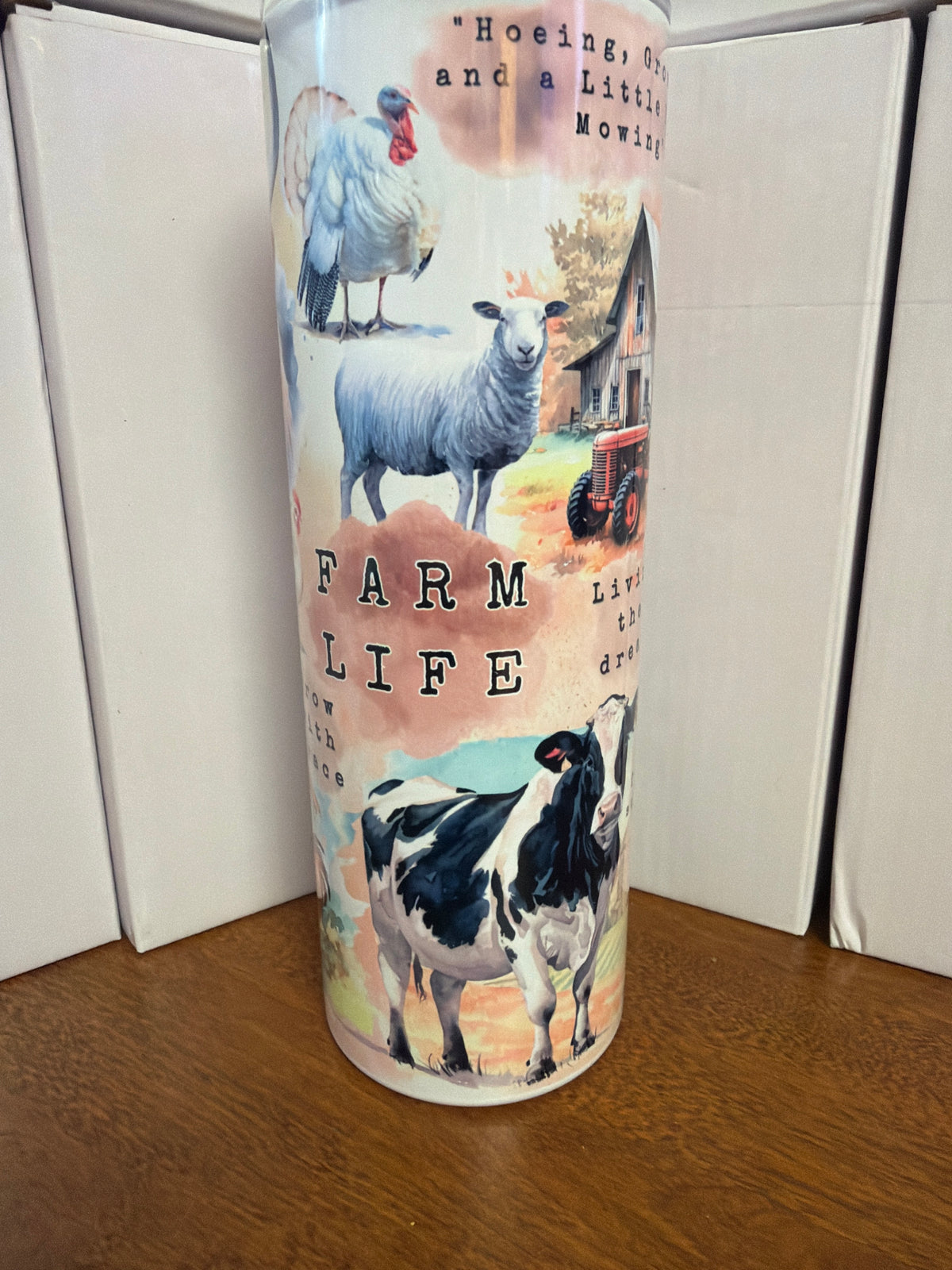 20 oz tumbler - Farm life