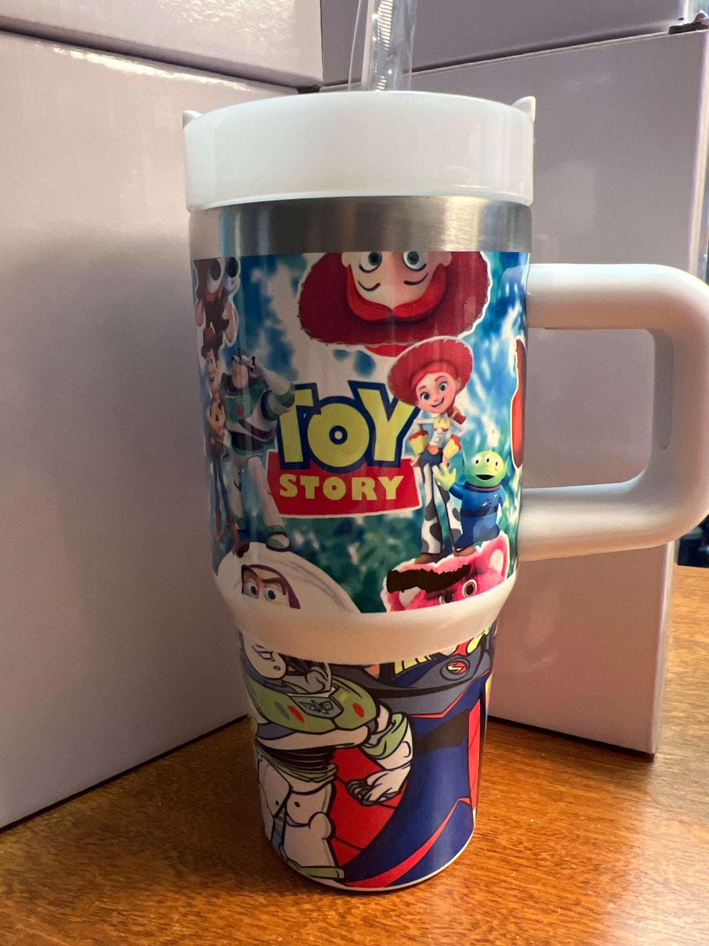 14 oz Stainless steel tumbler w/handle