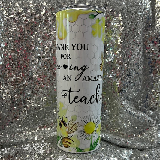 20 oz tumbler - Thank you for beeing an amazing teacher