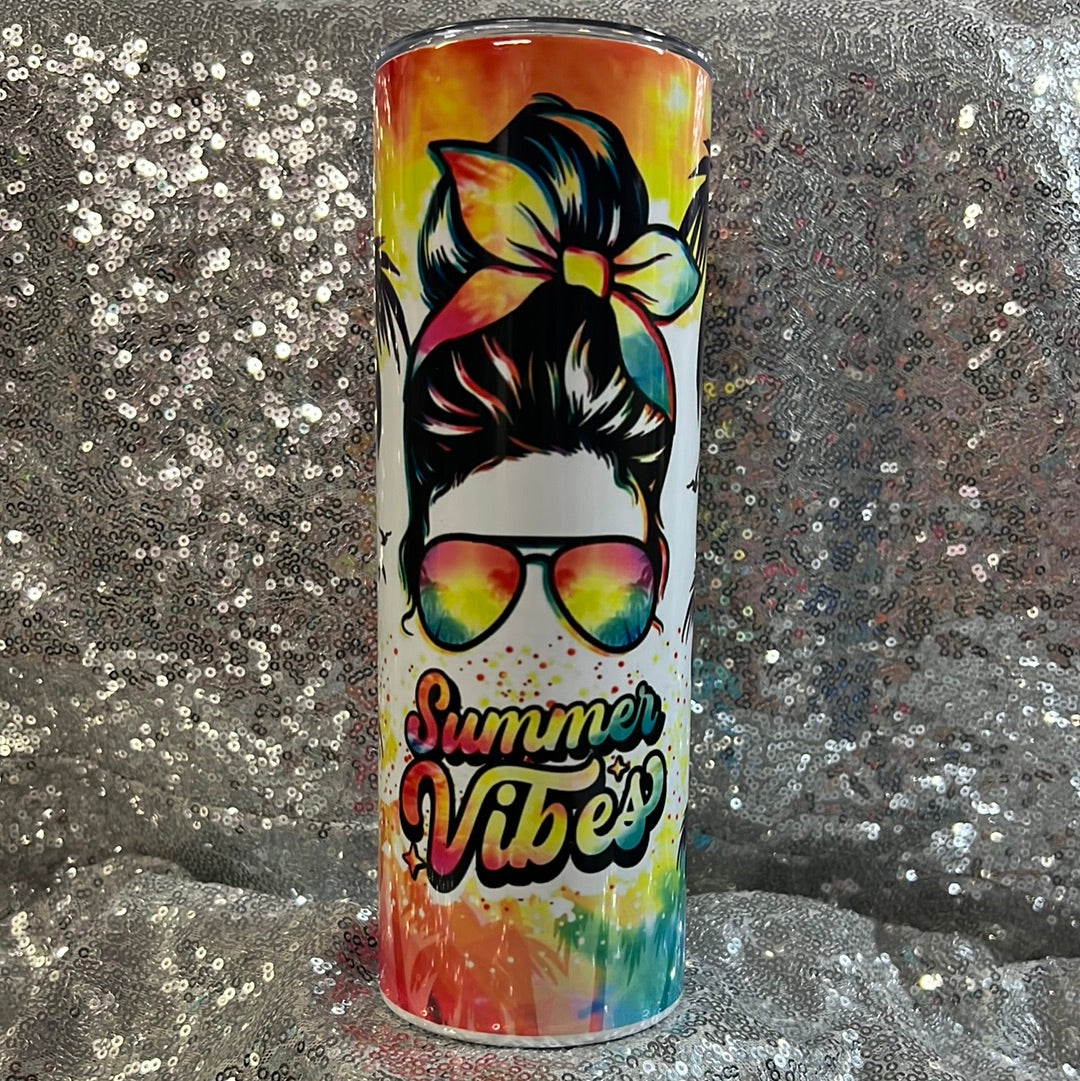 20 oz tumbler -Summer Vibes