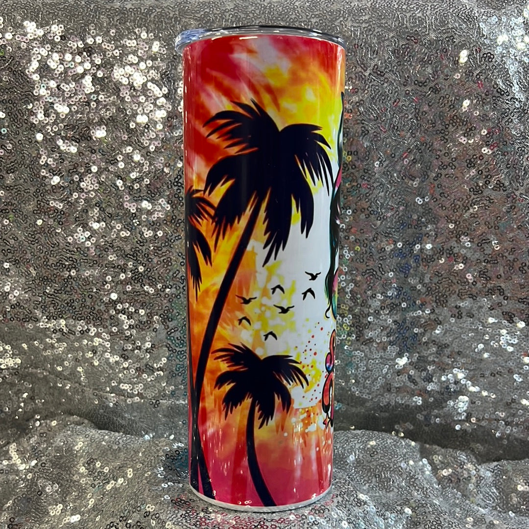 20 oz tumbler -Summer Vibes