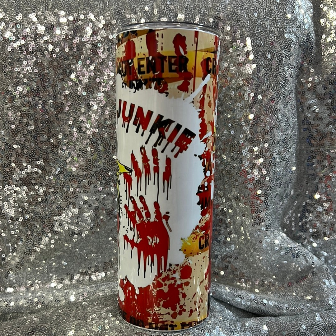 20 oz tumbler - True crime junkie